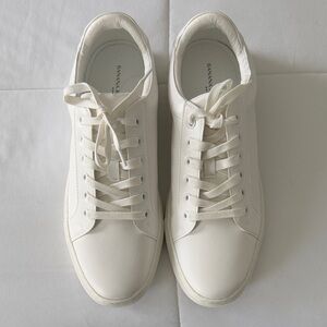 Banana Republic Cream Leather Sneakers